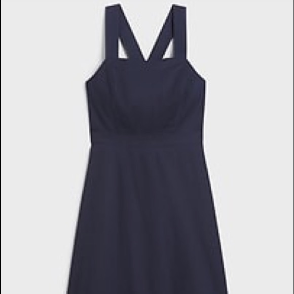 NWT banana republic Cotton Cross-Back Dress - Picture 1 of 8
